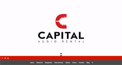 Desktop Screenshot of capitalaudiorental.com